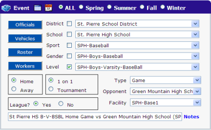 Schedule Events